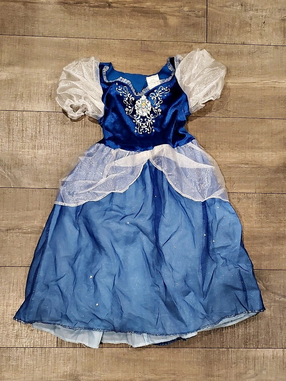 Disney Store Cinderella Pretend Play Kids Dress  4-6X